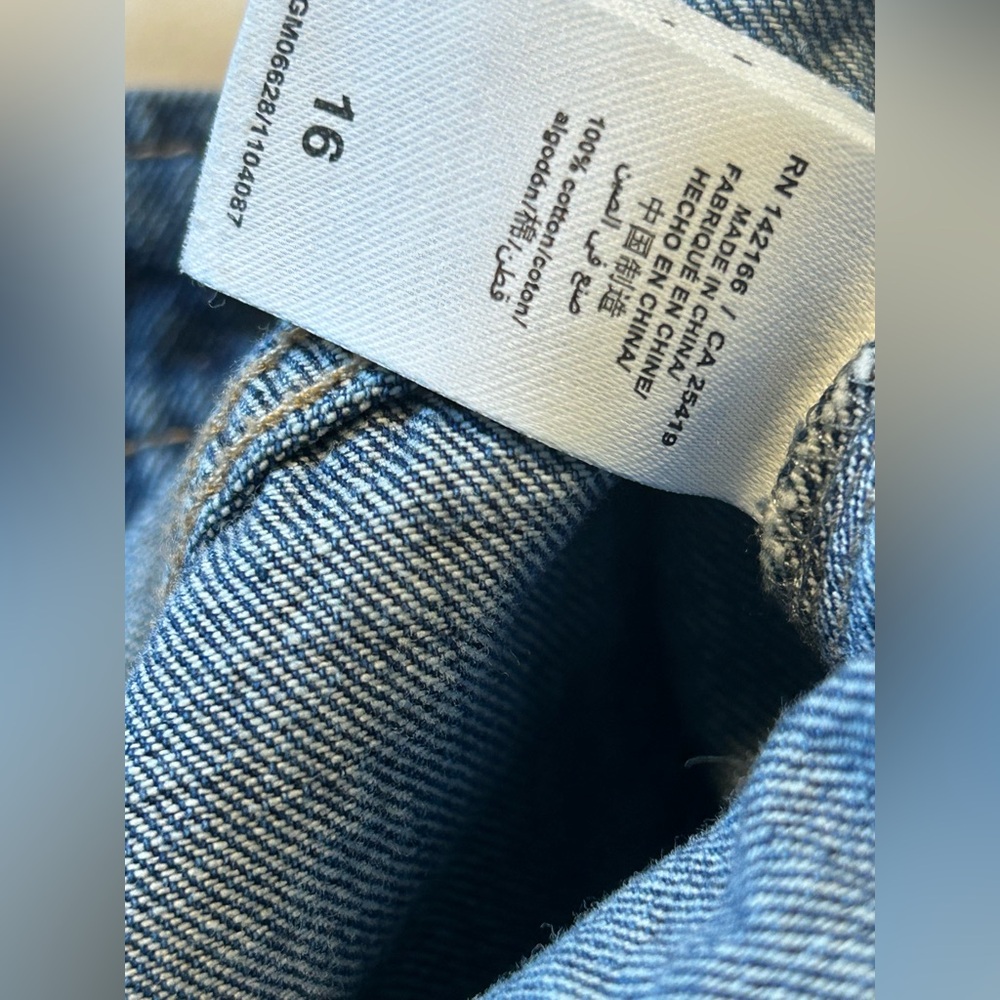 🪗Habitual girl wide leg cuffed Dark Blue Flare Jeans size 16 GUC - Picture 11 of 11